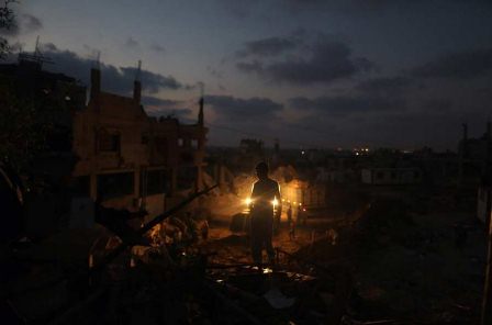 غزه در تاریکی کامل